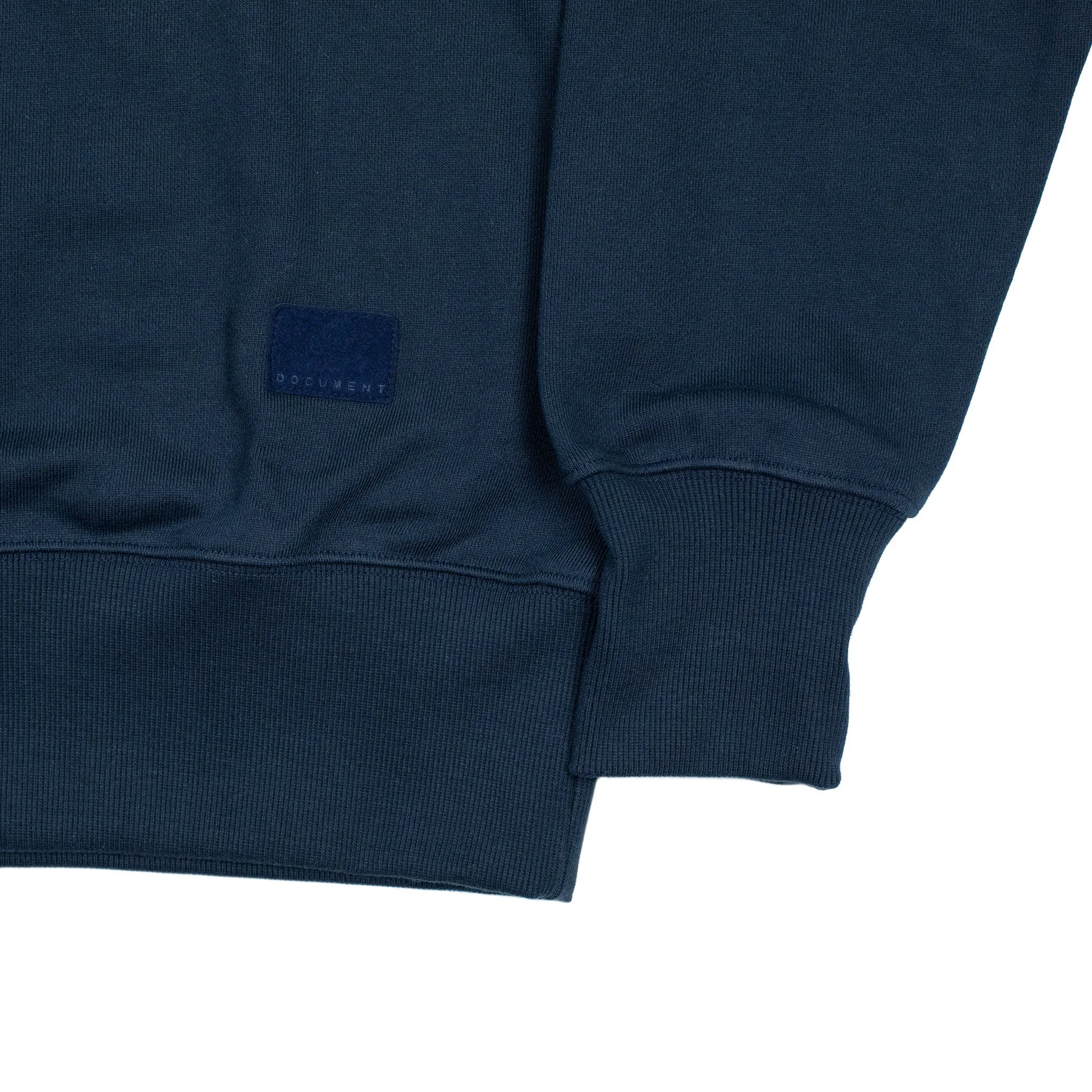 Rollneck in navy garment washed jersey (restock)