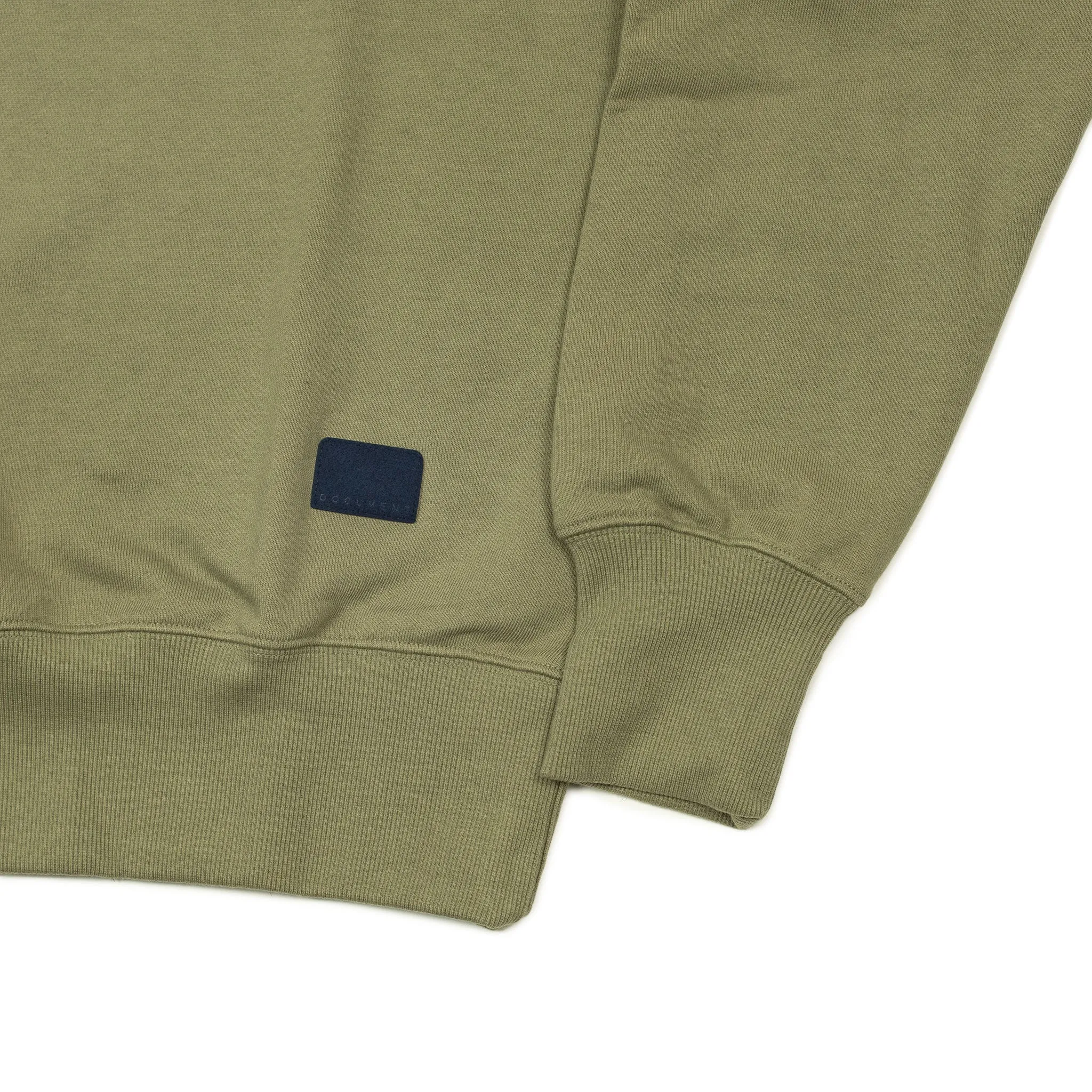 Rollneck in olive garment washed jersey (restock)