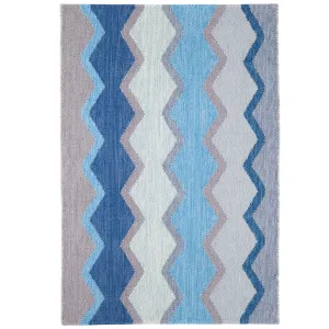 Safety Net Blue Handwoven Indoor/Outdoor Rug