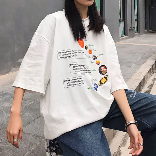 Solar System Oversized Tee