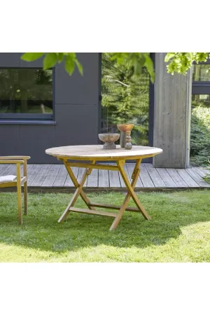 Solid Teak Outdoor Table | Tikamoon Andria