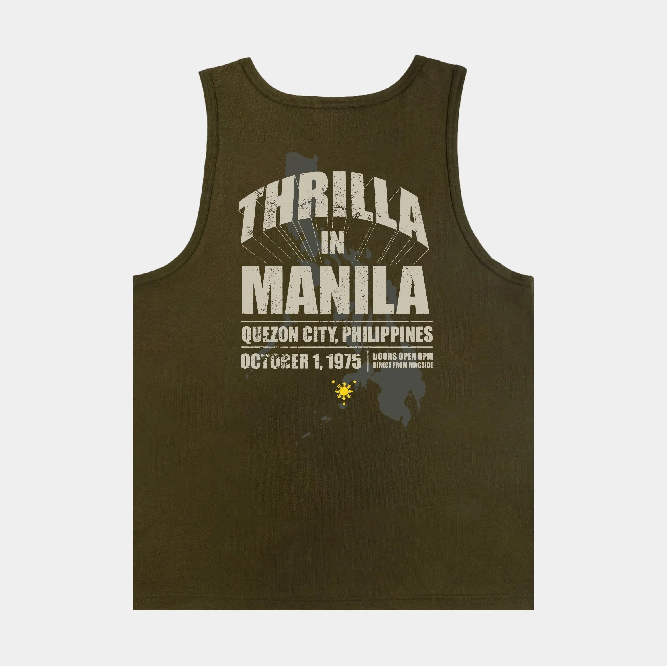 SP x Muhammad Ali Thrilla In Manila Mens Tank (Green)