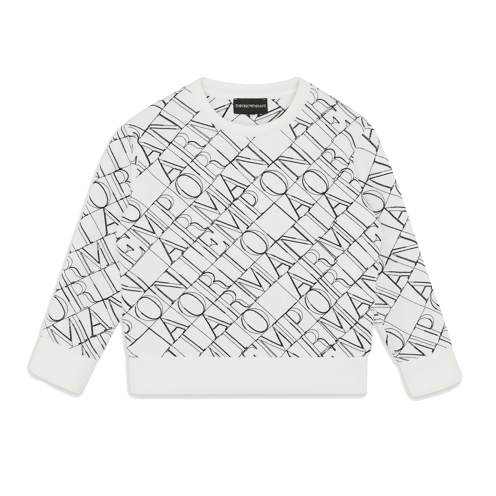 Stencilled logo allover sweatshirt  - FINAL SALE