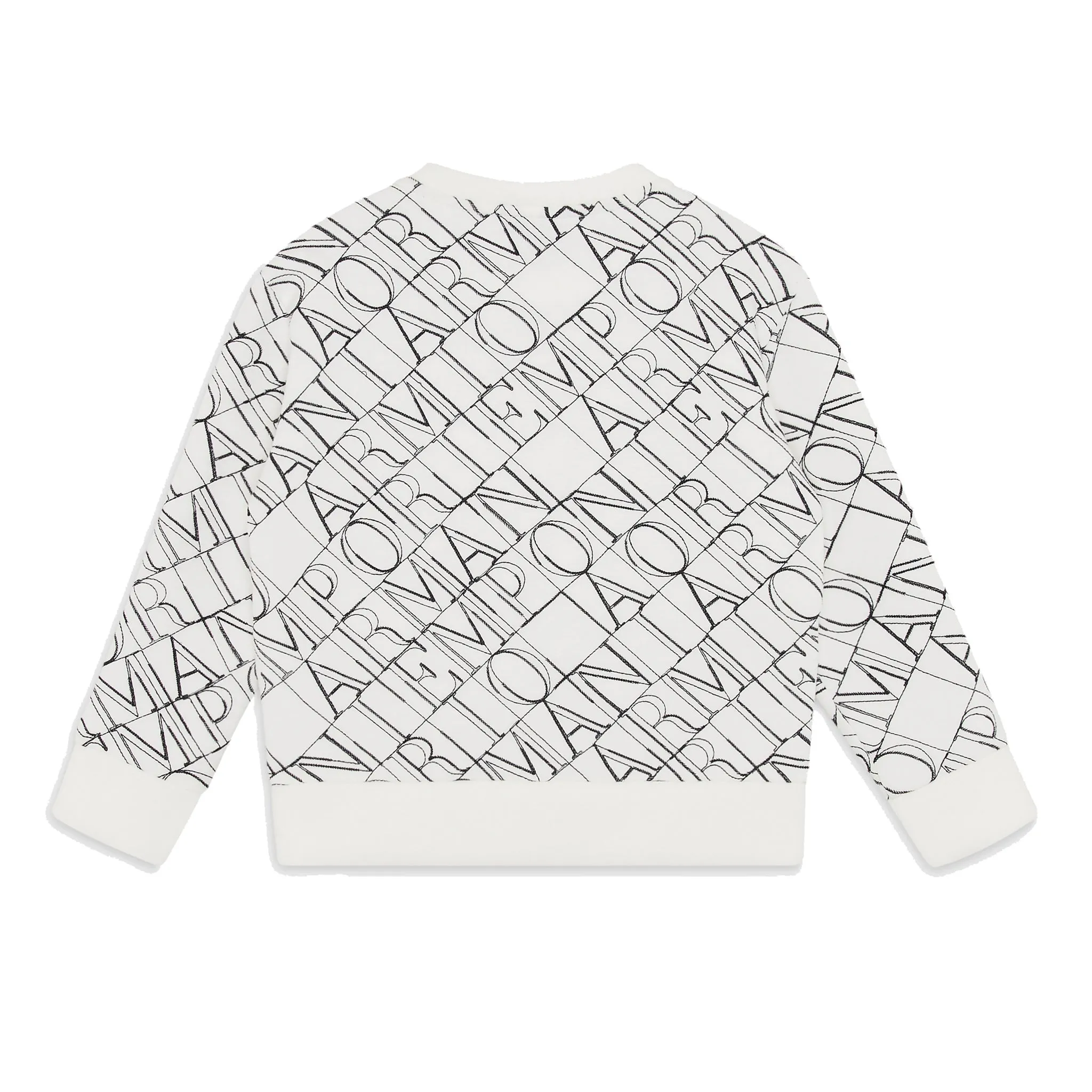 Stencilled logo allover sweatshirt  - FINAL SALE