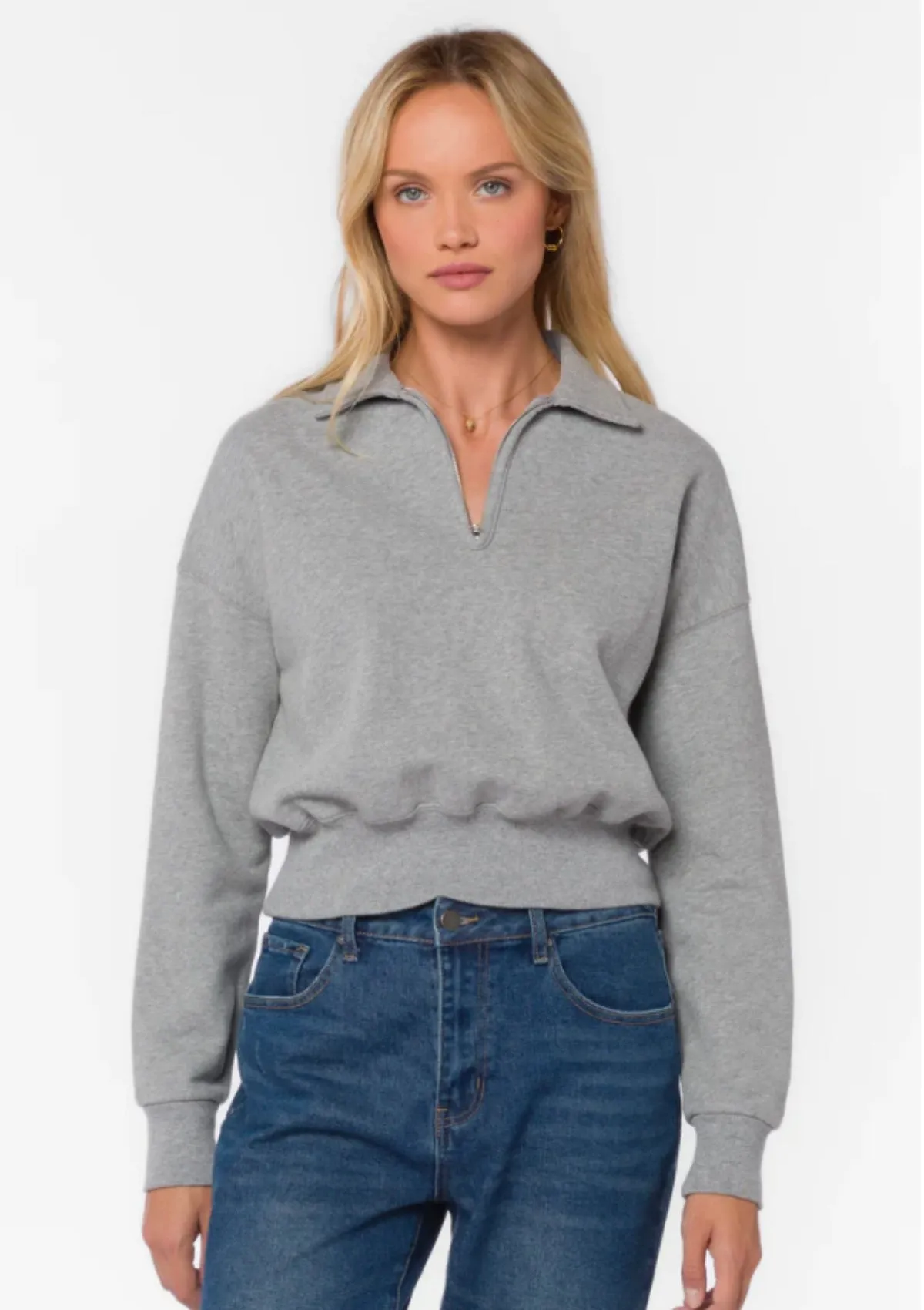 Stewart Long Sleeve Cropped Sweatshirt