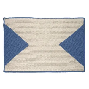 Sunbrella Trangle Rug - French Blue