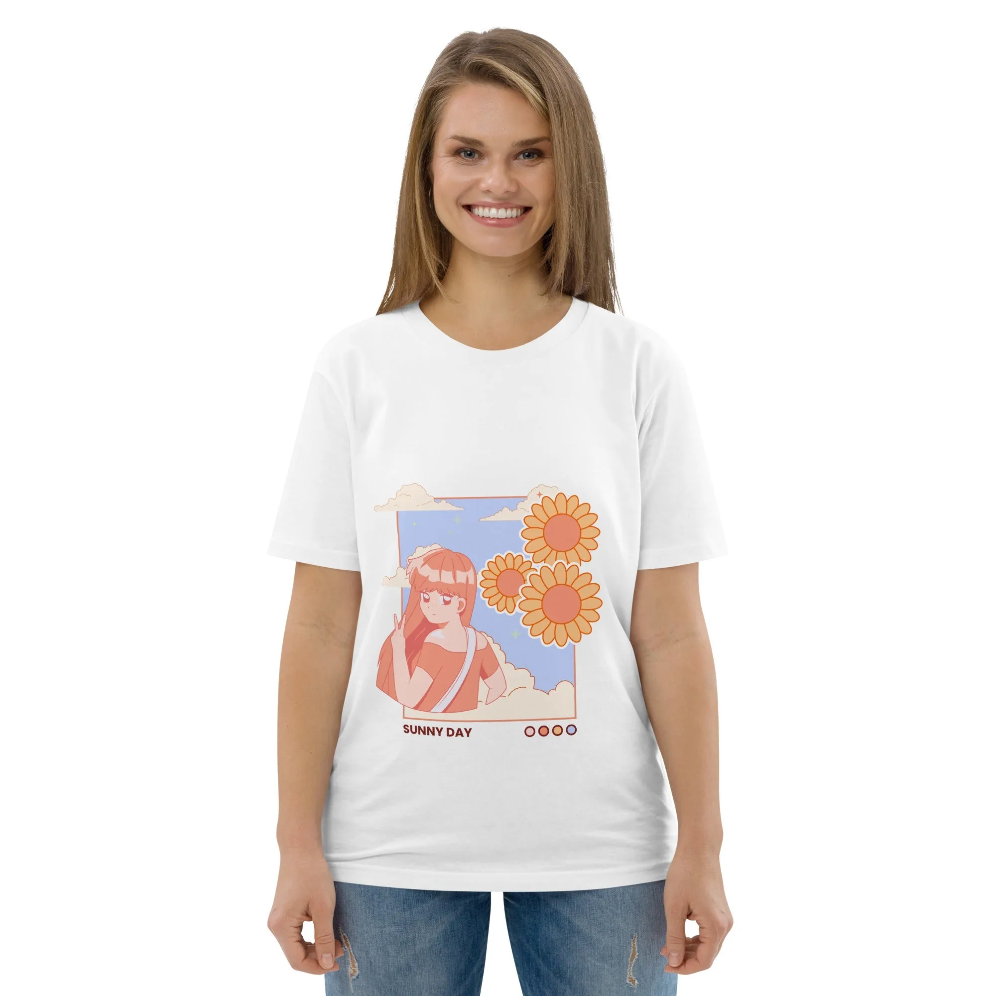 Sunny Day - Organic Cotton Kawaii Tee