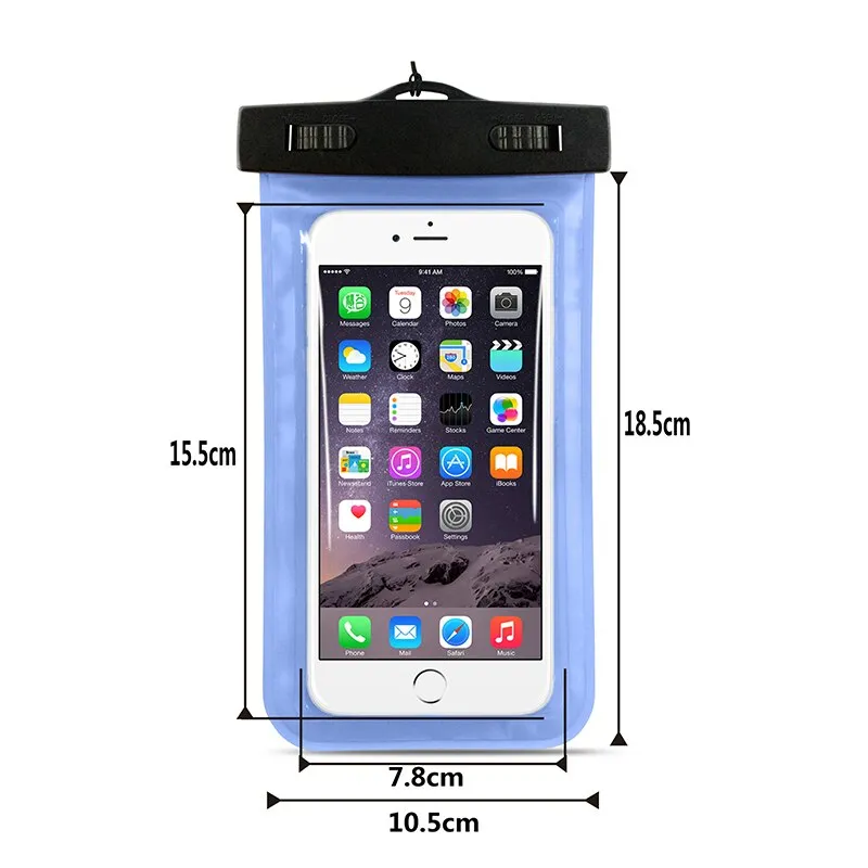 Touch Waterproof Mobile Phone Bags Case For iPhone 6S Coque Pouch Swim Phone Case Diving Storage Bag Pouch Dry Covers Cases