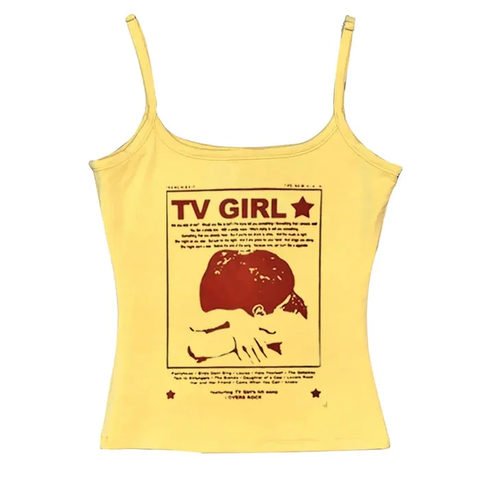 TV Girl Y2K Aesthetic Tank Top