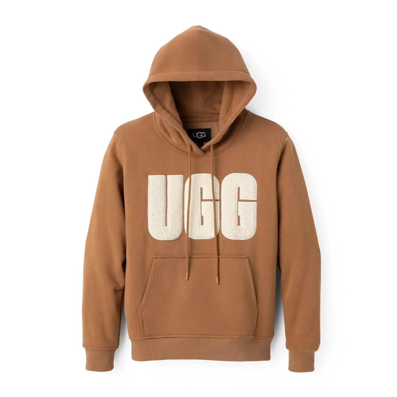 UGG® Rey UGGfluff Logo Hoodie (Women) - Chestnut/Plaster